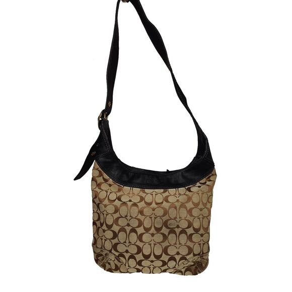 Tan Vintage Y2K Coach Crossbody Shoulder Bag - Picture 1 of 11